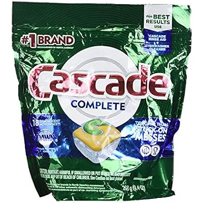 Cascade Complete Dishwasher Detergent, 18 Count