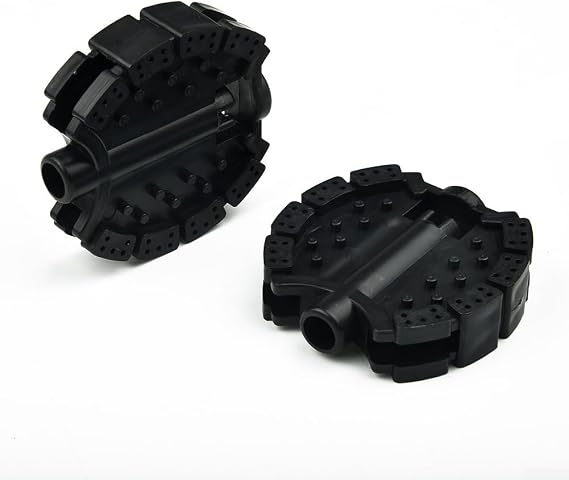 Replacement Pedals for Child For and Tricycle, Black Plastic Footrest Set, Kids Cycle Accessories, Toddler For Bike Parts, Stroller Foot Rest Components