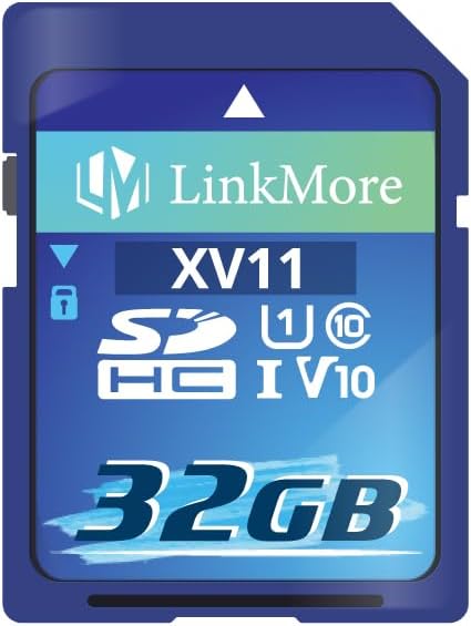 LinkMore XV11 32GB Full-Size SDHC Card, UHS-I U1 V10, 97MB/s Read