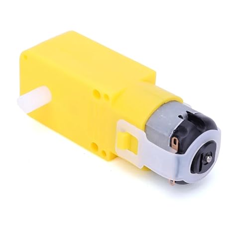 Dual Shaft DC 3-12V Gear Motor with EMC for Smart Car Robot DIY Projects High Torque Low Noise Anti-Interference Motor for Arduino and Microcontroller Applications (4PCS)