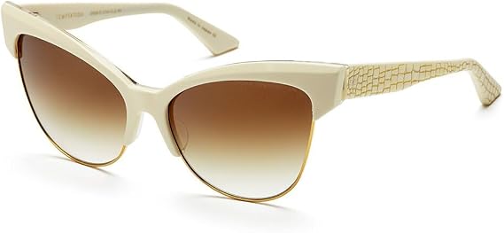 Dita Temptation 22029 C-CRM-GLD Cream-18K Gold with D. Brown to Clear-G Sunglasses