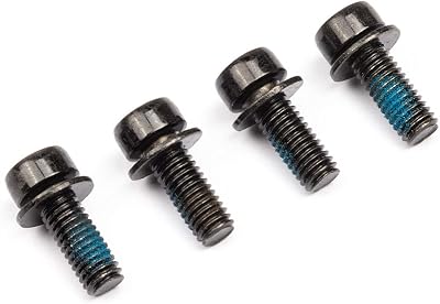Bolts for Bike Disc Brake Caliper Screw M6  16mm B colum Screws Hex Scoket Adapter Parts Accessories Steel 10.8 Level with Spacer Bolt Repair Kit Repair Tool MTB Bicycle Screw Black