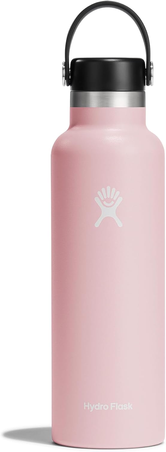 Hydro Flask - Water Bottle 621 ml 21 oz - Vacuum Insulated Stainless Steel Water Bottle with Leak Proof Flex Cap and Powder Coat - Standard Mouth - Trillium