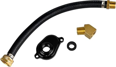 Oil Cooler Flush Kit with Blue Anodize Adapter Flush Adapter, Compatible with Ford 2003 2004 2005 2006 2007 2008 2009 2010 Diesel 6.0L Powerstroke
