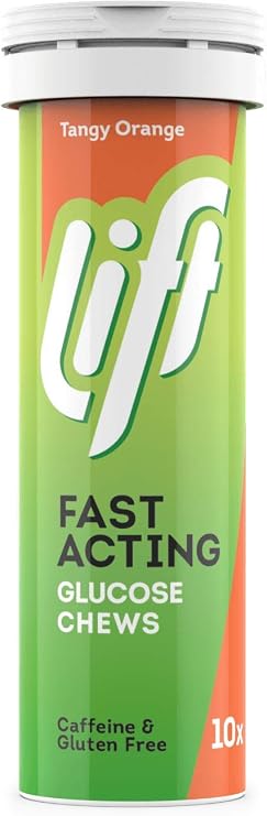 Lift Orange Glucotabs - For Sports Energy,12 X 10S
