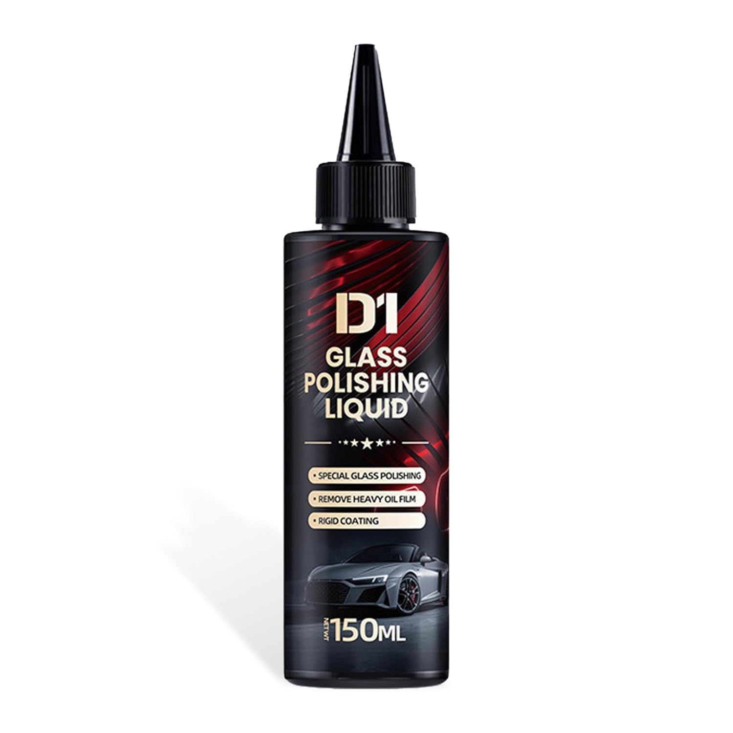 D1 Glass Polishing Liquid, Auto Glass Scratch Care Polishing Fluid, Car Oil Film Remover, Car Polish,Eliminates Coatings, Waxes, Oils and More1PCS