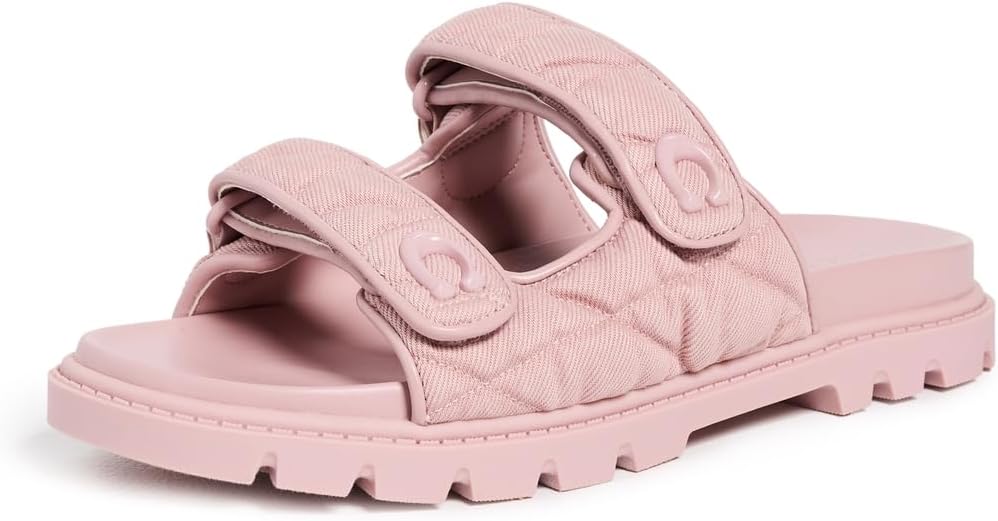 Coach Women's Sculpted C Double Banded Sandal Flat