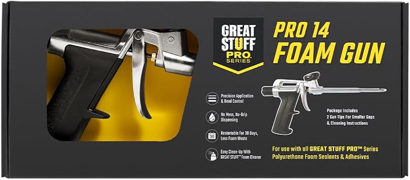 Great Stuff Pro 14 Foam Dispensing Gun, Silver