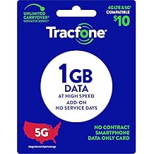 TracFone $10 Data AddOn Card 1GB [Physical Delivery]