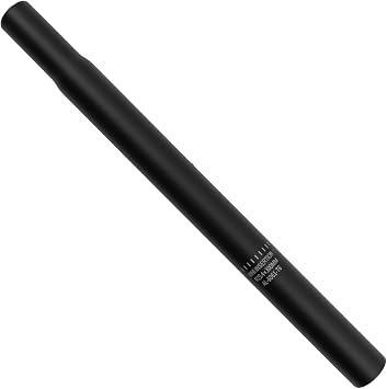 MY MIRONEY 25.4 X 300mm Bike Seat Post Matte Black Bike Seatpost Aluminum Alloy Bicycle Seat Post Replacement for Road & Mountain Bike
