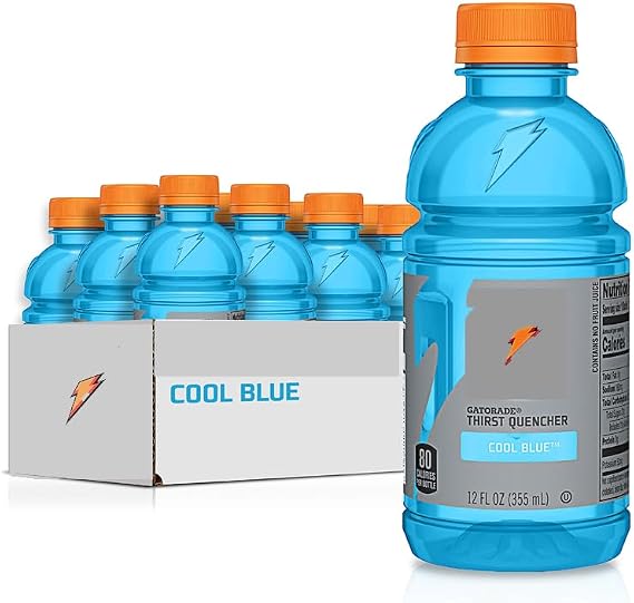 Gatorrade Thirst Quencher Cool Blue Drink Bottles 591ml (6 x Bottles)