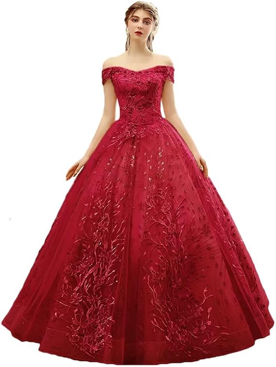 Asulla Luxury Applique Bead Quinceanera Dress Off Shoulder Ball Gown