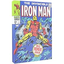 Marvel Comic Cover 9 x 5 Inch Canvas Wall Art | Invincible Iron Man #1