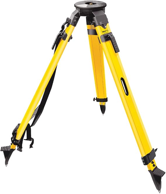 Surveying Robotic Tripod with 5/8-11 Large Head and Quick Clamp with Wing Screw