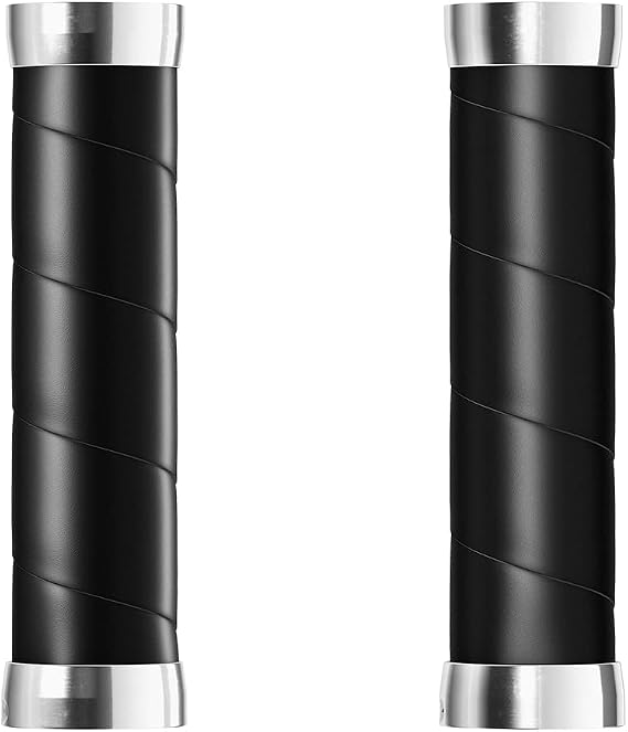 Brooks Slender Leather Grips (130 + 130 mm) Black-New22 Unisex Adult Handlebars, Bronze, Standard