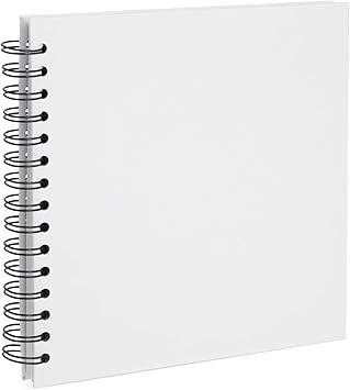 Paper Junkie 8x8 Inch Scrapbook Photo Album for Family Photos, Wedding Guest Book, Anniversary (40 Sheets)