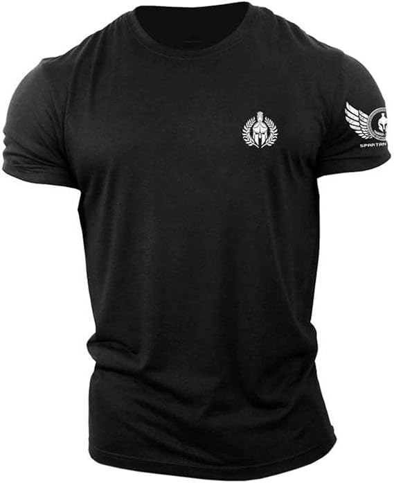 ReedCA Spartan Olive Branch - Muscle Athletic Workout Tee Top Gym Bodybuilding Shirts Fitness
