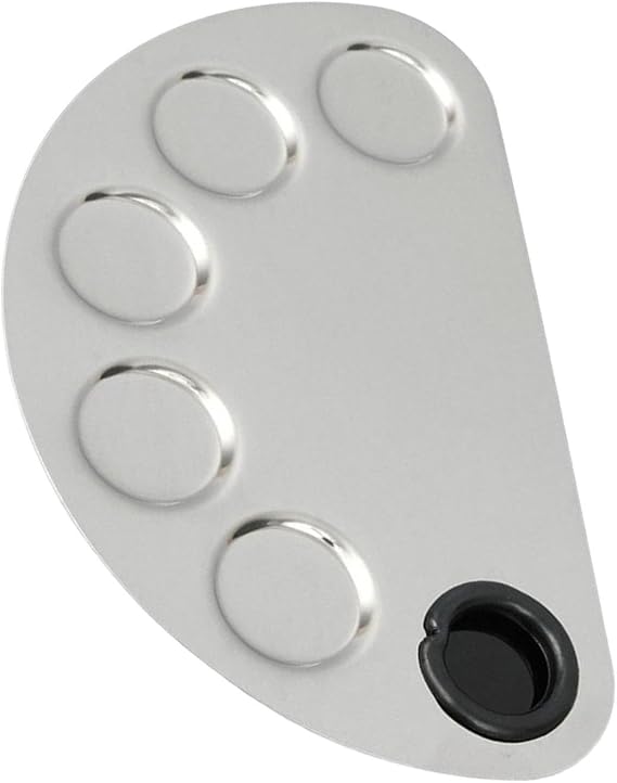 Reliable Stainless Cosmetic Mixing Tray Mixing And Matching Cosmetic Products With Ease ConvenientSuitable Salon Or Home Stainless Tray Metal Eye Shadow