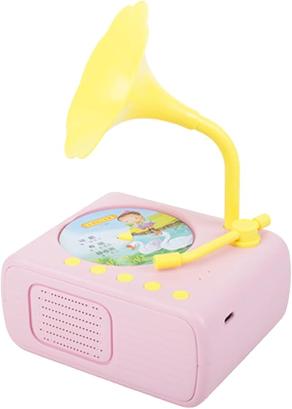 Kids Gramophone Interactive Toddler Gramophone Learning Toy for Baby With Early Educational Children's Phonograph Story Music Record Player Boys Girls 09