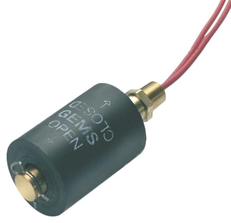 01801 Buna N Float Large Single Point Level Switch with Brass Stem and Mounting, 1-1/4" Diameter, 1/8" NPT Male, 7/8" Actuation Level, 20VA, SPST/Normally Open