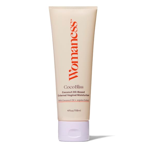 Womaness Coco Bliss Vaginal Moisturizer - Hydrating Coconut Cream for Vaginal Dryness - Non-Sticky Vulva Cream for External Intimate & Body Care - Estrogen & Hormone-Free Formula for Women - 4oz