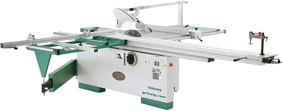 Grizzly Industrial G0699-12" 7-1/2 HP 3-Phase Sliding Table Saw with Scoring