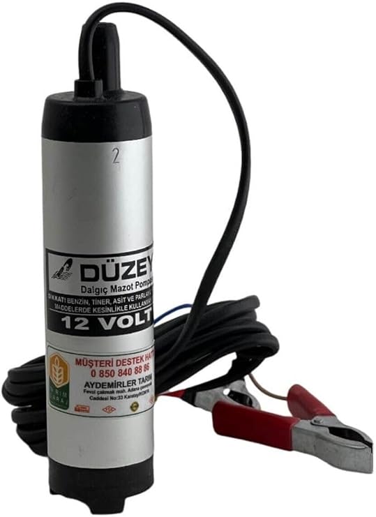 Düzey 12 Volt Küçük Mini Dalgıç Sıvı Su Süt Mazot Aktarma Transfer Pompası