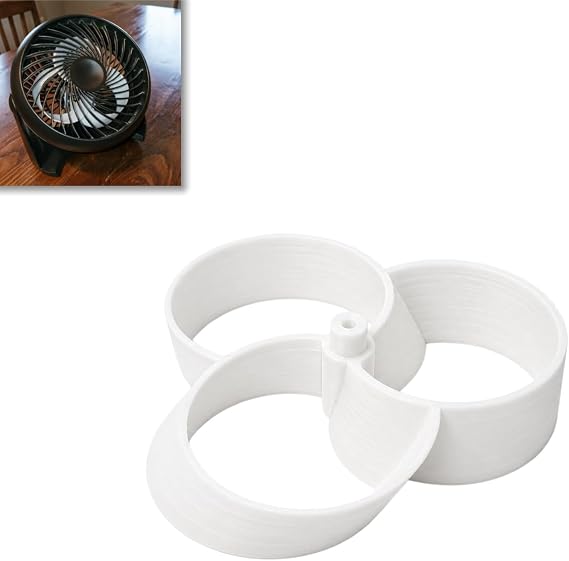 Toroidal Fan Blade Replacement Compatible with Honeywell Air Circulator Quiet Airflow Blade Upgrade Low Noise Cooling Fan Blade for Improved Air Circulation and Home Use