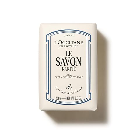 L'OCCITANE Shea Butter Extra-Gentle Hand & Body Soap Bar, Moisturizing Care
