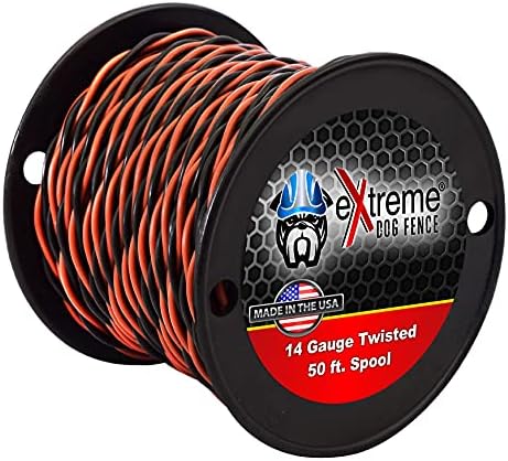Extreme Dog Fence 50ft Spool 14AWG Wire Twisted Dog Fence Wire - Compatible with All Brands
