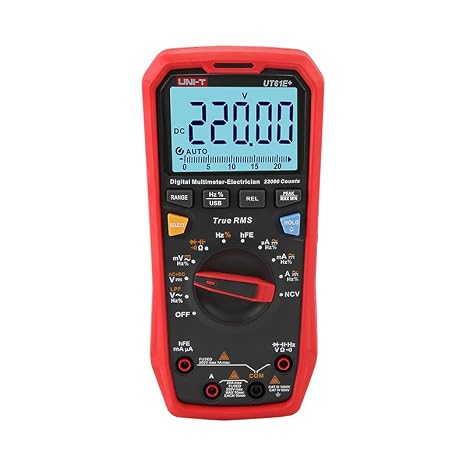 UNI-T UT61E+ UT61B+ UT61D+ Digital Multimeter 1000V True RMS C/DC Voltage Current Resistance Capacitance Tester(UT61E+)