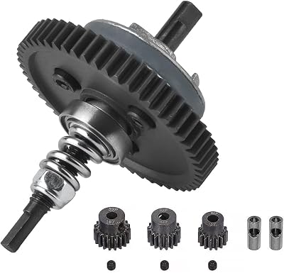 OGUNKE RC All Metal Steel 6878 Differential Gear Slipper Clutch and 32P 15T17T19T Pinions Gear for Traxxas Slash 4X4  Stampede 4X4  Rustler 4X4Replace Part:#6878