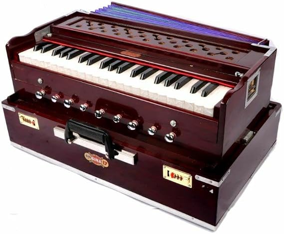 Professional Portable Harmonium Stylist No 17 Deluxe With Coupler - Musical Instrument (NOV2008)