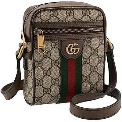Gucci 598127 96IWT 8745 Mens Shoulder Bag, Ophidia Supreme Pochette Crossbody Bag, B.EBN.ACEROVRV