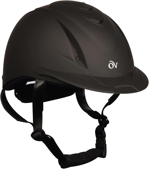 OVATION Adult Deluxe Schooler Riding Helmet - Lightweight Breathable Adjustable Equestrian Safety Helmet w/Removable Liner