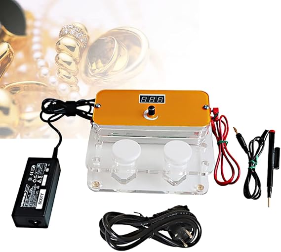Gold Plating Kit Pen Type Plating Machine for Jewelry Silver Gold Electroplating - Rose Gold Nickel Electroplating Solutions Included