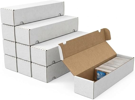 Trading Card Storage Box, 10-Pack, 800 Count, Woodhaven