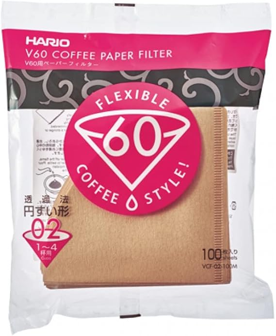 Hario VCF02100M Paper Coffee Filter Misarashi Kit 3 Pack for VDC02W Dripper