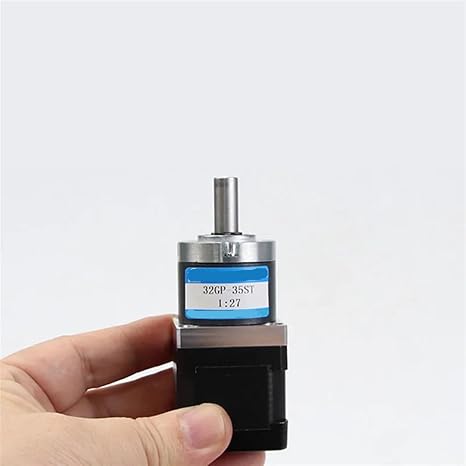 Stepper Motor 32GP-35ST with Planetary Gearbox Micro DC Worm Gear Reducer High Torque Electric Motor 1.8 (Ratio 27 to 1,Motor and Bracket)