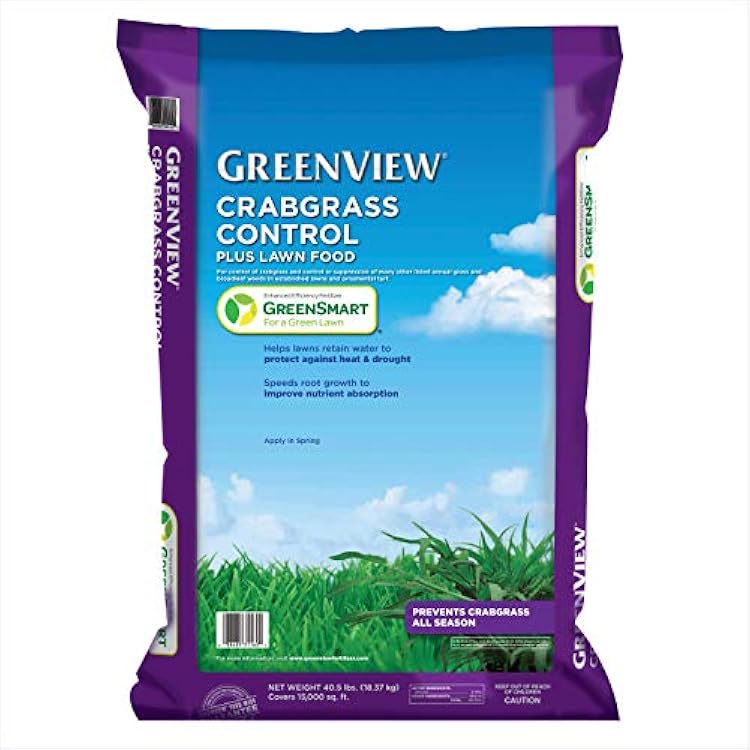 GreenView Crabgrass Control Plus Lawn Food - 40.5 lb. Bag - Covers 15,000 sq. ft.