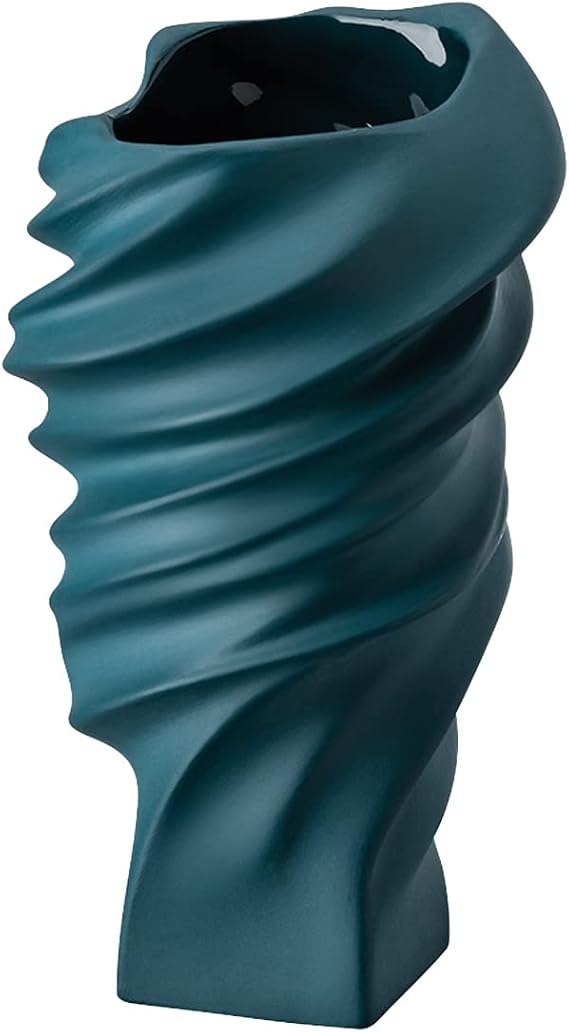 Rosenthal Squall Abyss 14463-426328-26011 Vase, 11 cm, Petrol