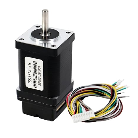 HLTNC Integrated Pulse-Type Stepper Motor, Built-in Driver & Encoder, 28/35 Frame, for CNC Automation Equipment, Low Noise (ISS35M-56)
