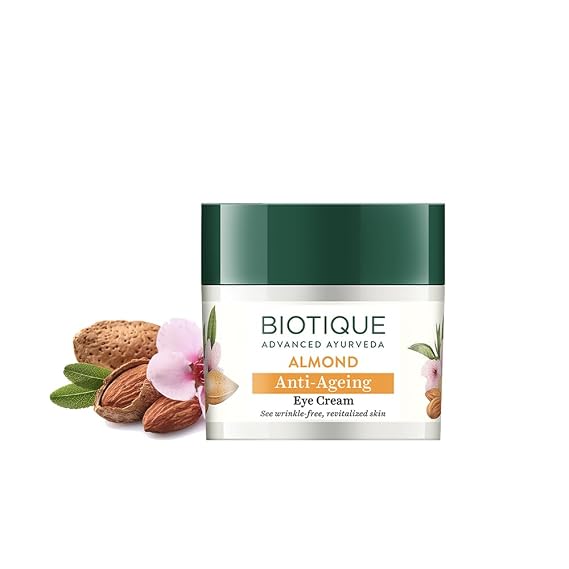 Biotique Bio Almond Soothing And Nourishing Eye Cream, 15g