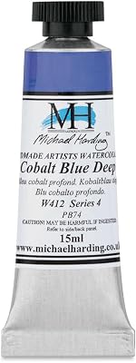 Michael Harding Professional Watercolors - 15ml Tubes Cobalt Blue Deep