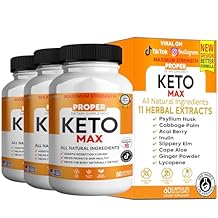 Proper Keto Max Dietary Supplement, Maximum Strength, All Natural Ingredients, 60 Capsules, 30-Day Supply, Supports Skin Health and Natural Detox (3)