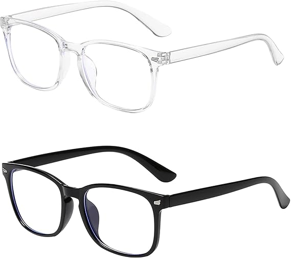 Roontin Light Blocking Glasses, Anti Eyestrain UV Glare Blue Light Glasses for Women Reduce Eye Strain Headache for Computer Gaming Pc