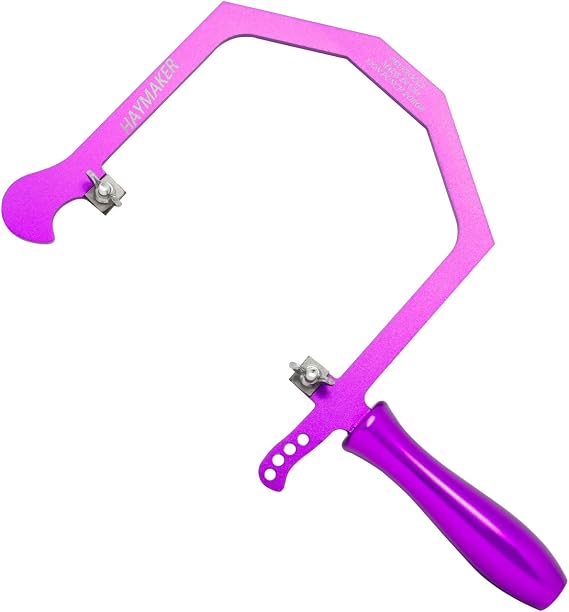 Haymaker Jewelers Saw Frame by Lion Punch Forge, Made in USA (Purple)
