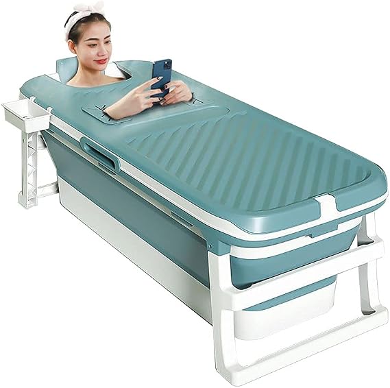 Foldable Adult Bathtub Portable Soaking Bath Tub | Foldable bathtub for Ice Bath-Collapsible bath tub for adults 53inch