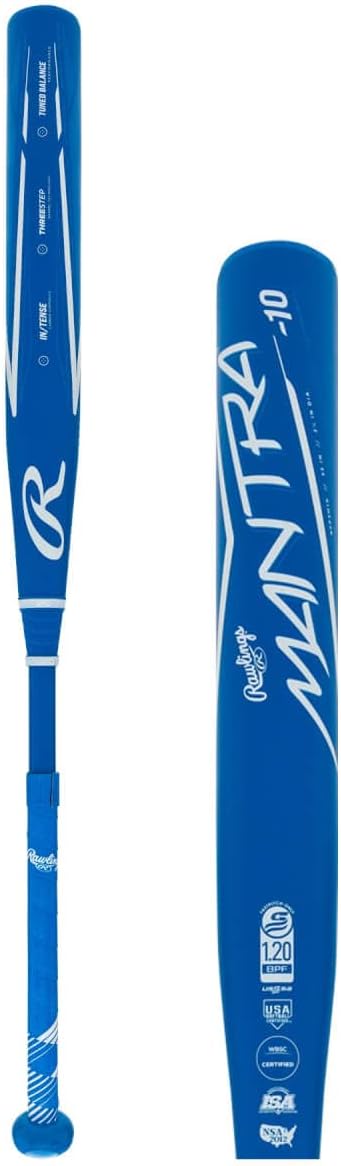 Rawlings | Mantra 2.0 Fastpitch Softball Bat | Approved for All Fields | -11 / -10 / -9 Drop | 2 Pc. Composite | Multiple Sizes