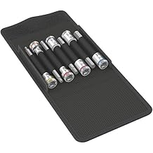 WERA 05003180001 8740 B HF 1 Zyklop bit Socket Set with Holding Function, 3/8" Drive, 7 Pieces